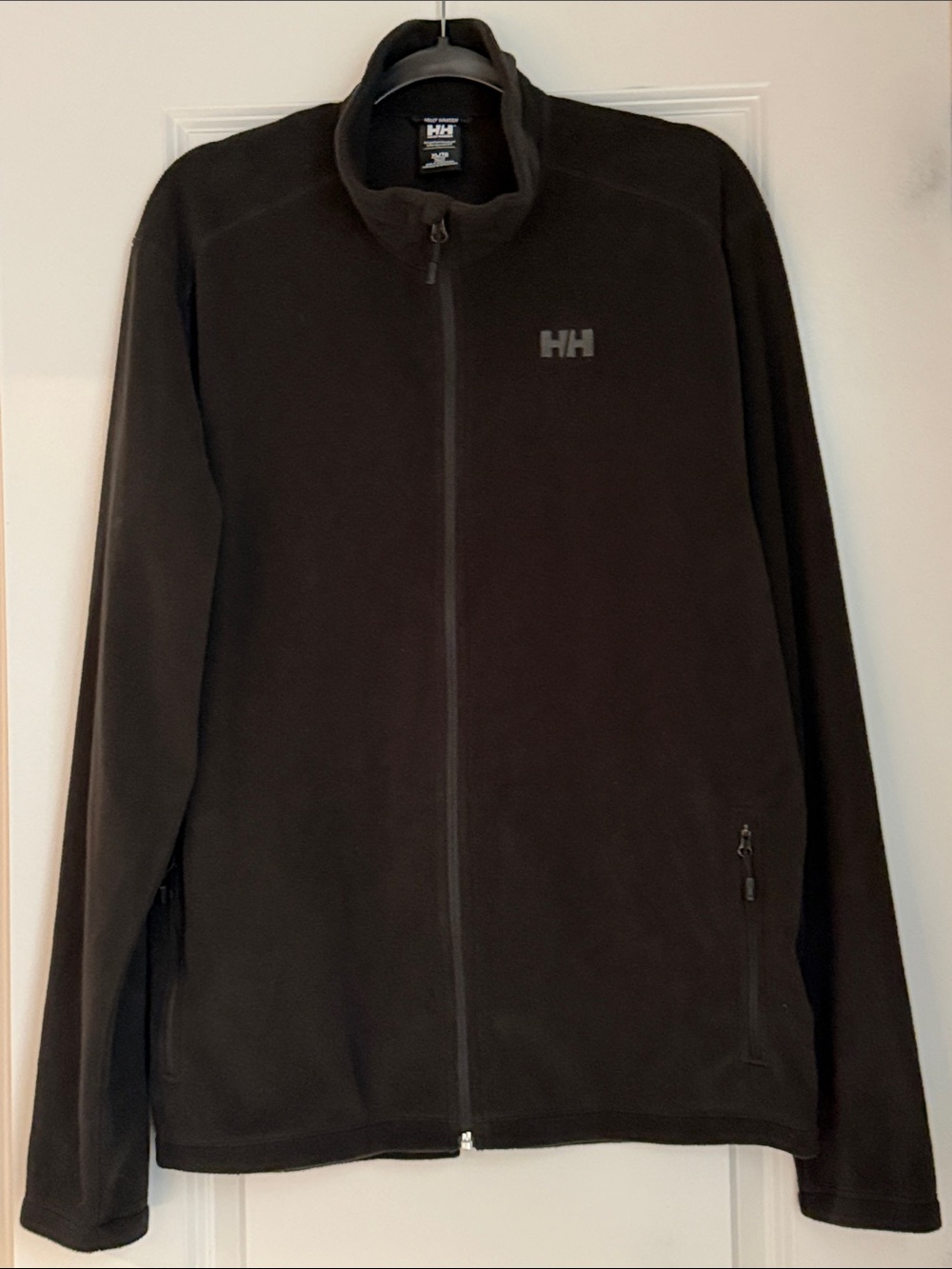 Helly Hansen Black Full-Zip Lightweight Fleece Jacket